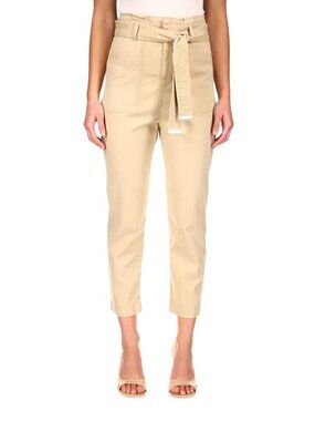 Sanctuary Modern Paperbag Pant Size 24 Belted Patch Pockets Tan Utility Neutral